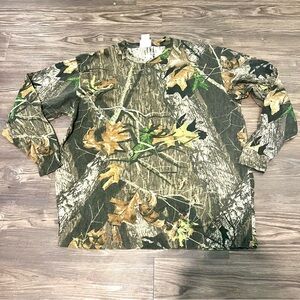 [Plus Size] Men’s Mossy Oak Long sleeve Camoflauge Realtree Shirt size 2XL